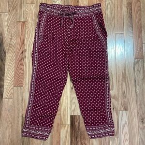 Isabel Marant Etoile red crop pants size 38